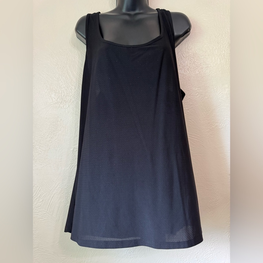 Libian Elegant Glittery Black Top 0141